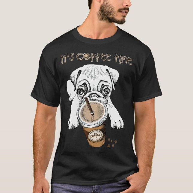 Camiseta Pug y 2 go taza (Anverso)