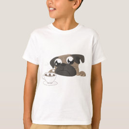Camiseta Pug y café