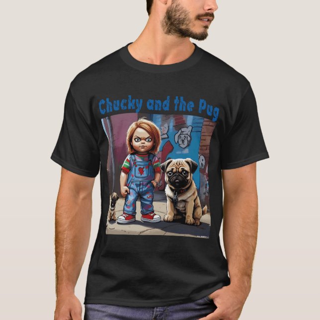 Camiseta Pug y Chucky 2 (Anverso)
