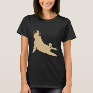 Camiseta Pug Yoga Pose Gracioso Regalo Perro