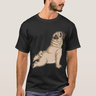 Camiseta Pug Yoga T Hombres Mujeres Amantes Perros Cachorro