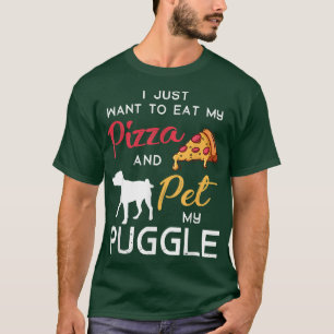 Camiseta Puggle Dog Pizza Lover Owner Christmas Birthday Gi