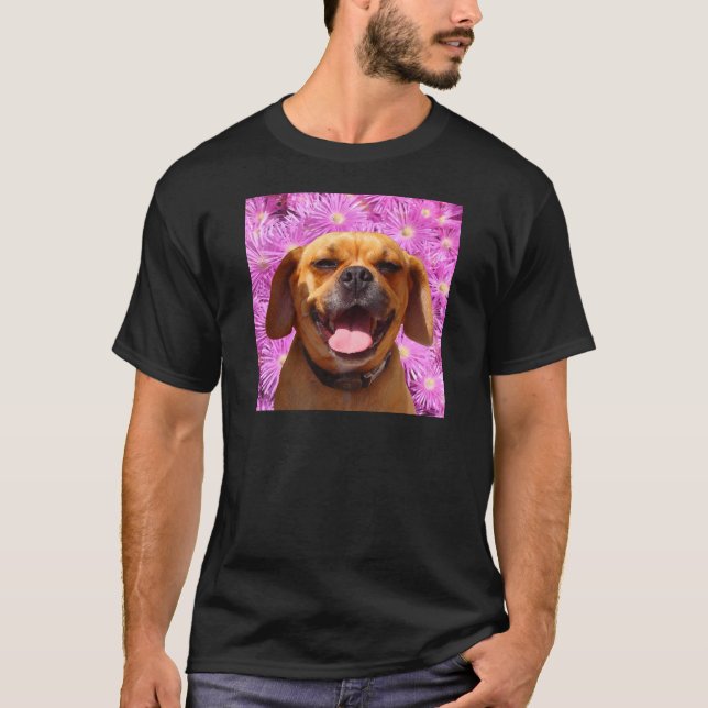 Camiseta Puggle lindo (Anverso)
