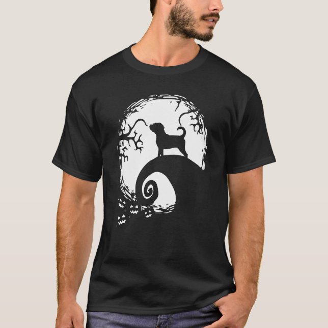 Camiseta Puggle Moon Halloween (Anverso)