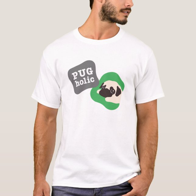 Camiseta PUGholic メンズ (Anverso)