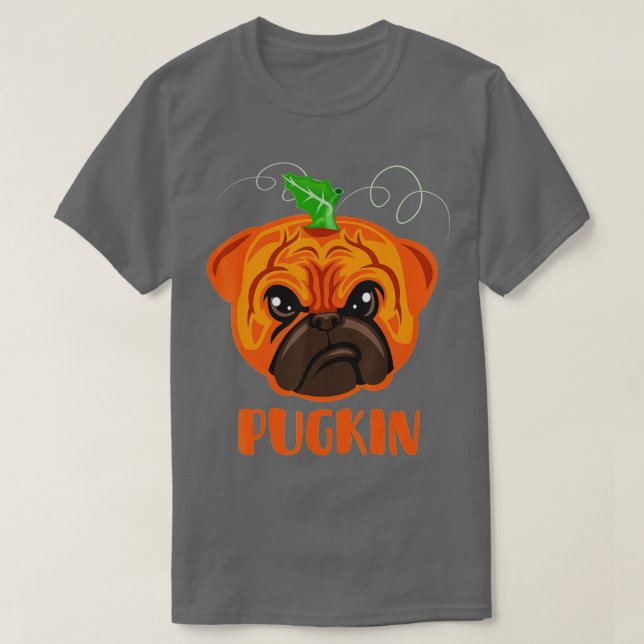 Camiseta Pugkin Gracioso Halloween Pug Costume Calabaza Per (Diseño del anverso)