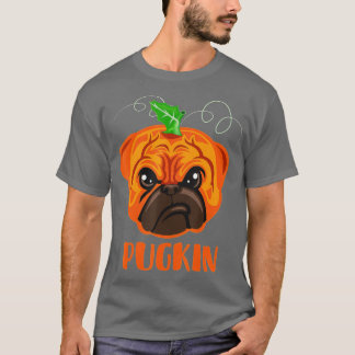 Camiseta Pugkin Gracioso Halloween Pug Costume Calabaza Per