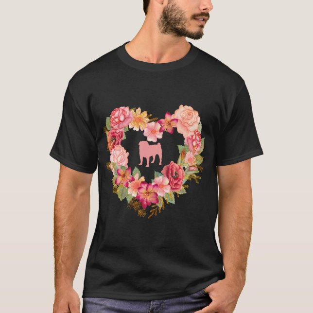 Camiseta Pugmas Feliz: Pug de Navidad (Anverso)
