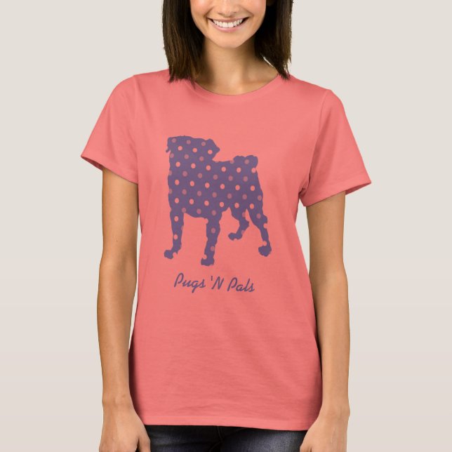 Camiseta Pugs azules N Pals Tees (Anverso)
