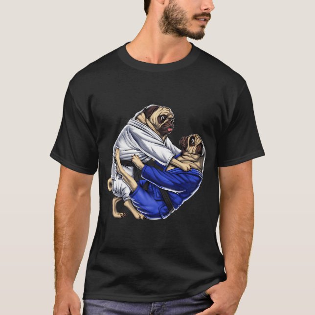Camiseta Pugs de Jiu-Jitsu (Anverso)
