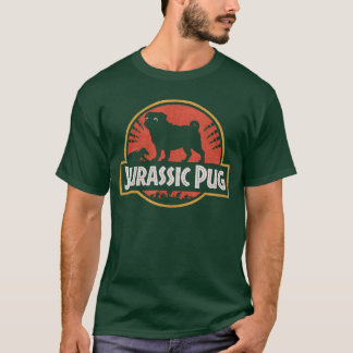 Camiseta Pugs divertidos Pug jurásico para amantes de los p
