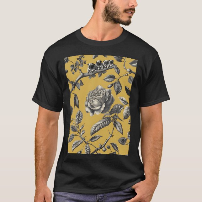 Camiseta Pugs en una rama (Anverso)