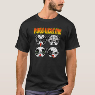Camiseta Pugs Lick Me Lick Funny Puggy Lickers Pug Friends 