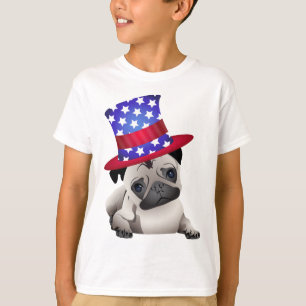 Camiseta Pugs patrióticos - Agregar tu propio texto