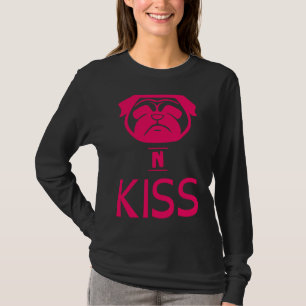 Camiseta ¡Pugs! Pug and Kiss - besos para perros - xoxo - p
