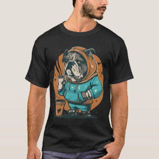 Camiseta Pugs Y Café Clásico