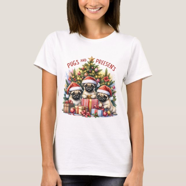 Camiseta Pugs y Regalos (Anverso)