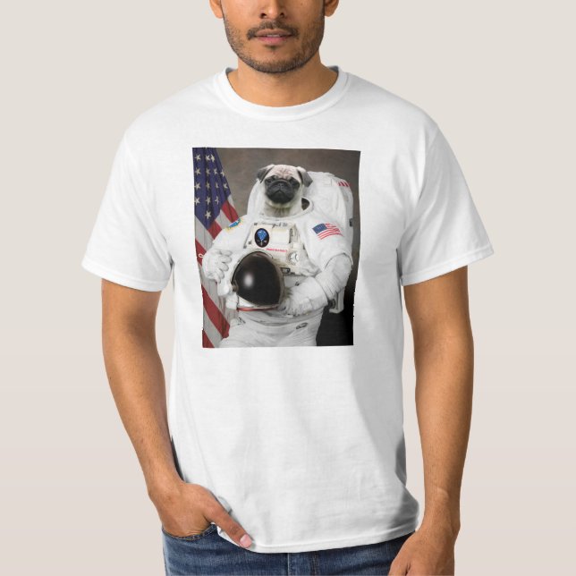 Camiseta Pugstranaut (Anverso)