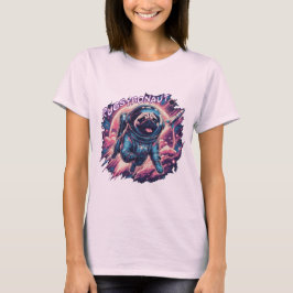 Camiseta Pugstronaut: Where Space and Pugs Collide