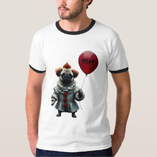 Camiseta Pugwise el Payaso – Pug divertido de Halloween