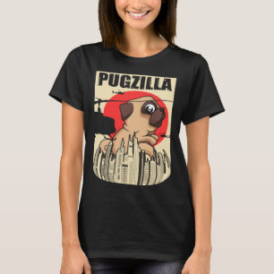 Camiseta Pugzilla Para Los Propietarios De Pug Pug Para Pug