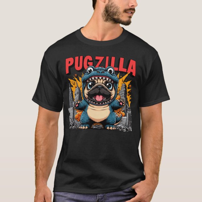 Camiseta Pugzilla Perro gracioso (Anverso)