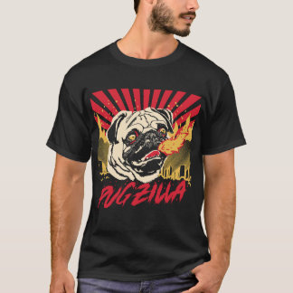 Camiseta Pugzilla Pug Perro Pug Creatura Dulce Perro Pug Pu