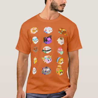 Camiseta Pui Pui Molcar Caracteres variados Negro