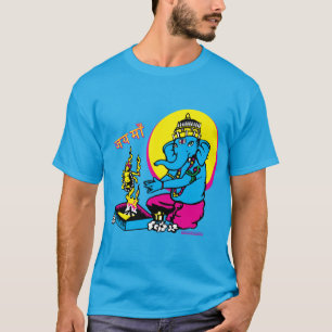 Camiseta Puja de Ganesh a Mamáes Jah Sunny Arts Design Tsh