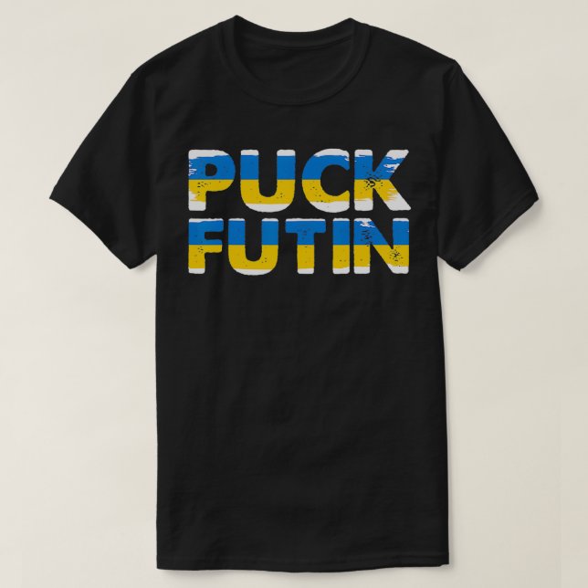 Camiseta Puk Futin Espero estar con Ucrania (Diseño del anverso)