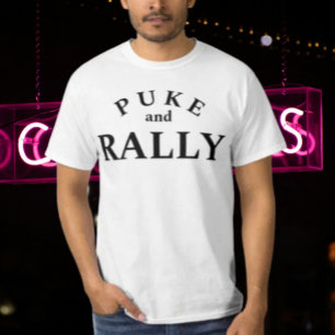 Camiseta Puke and Rally – ¡Camiseta con un enuncia