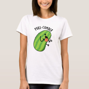 Camiseta Puke-cumber Funny Cucumber Pun