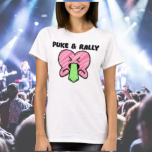 Camiseta Puke & Rally Tee – Edición Pink Heart Party