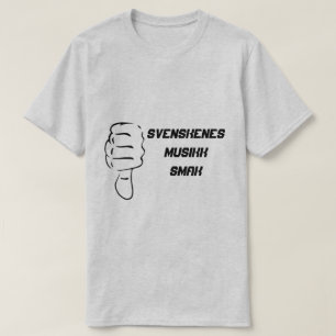 Camiseta Pulgares abajo y el gusto sueco de la música del