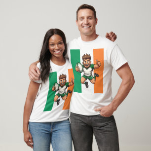 Camiseta Pulgares Arriba a la Línea de Gol Irlandés Rugby A