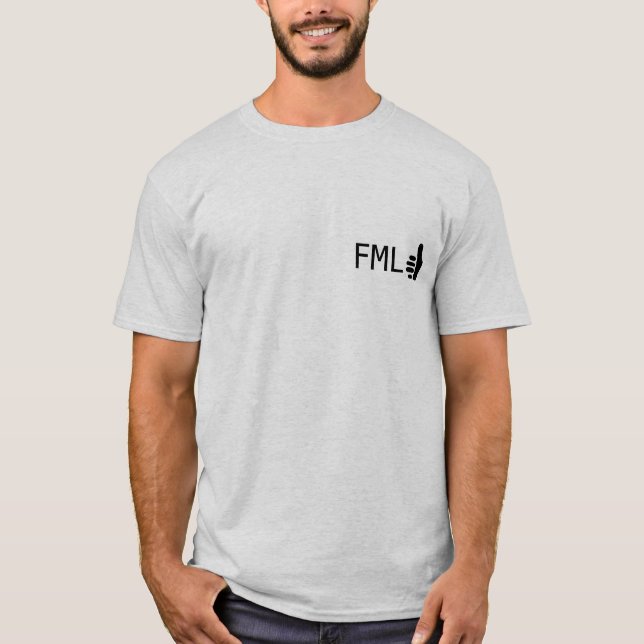 Camiseta Pulgares de FML PARA ARRIBA (Anverso)