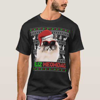 Camiseta Pullo de Navidades divertidos del gato himalayo Fe