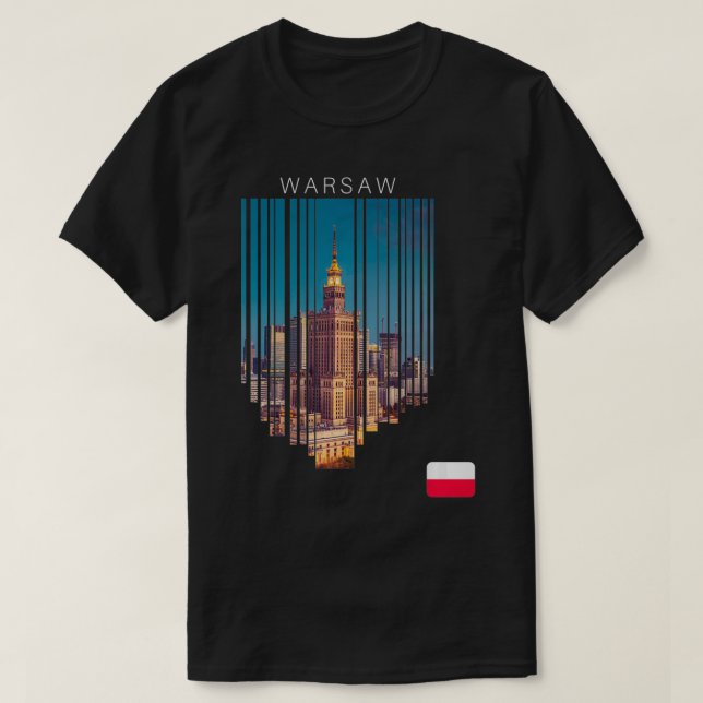 Camiseta Pullover de la bandera de Polonia de Varsovia (Diseño del anverso)