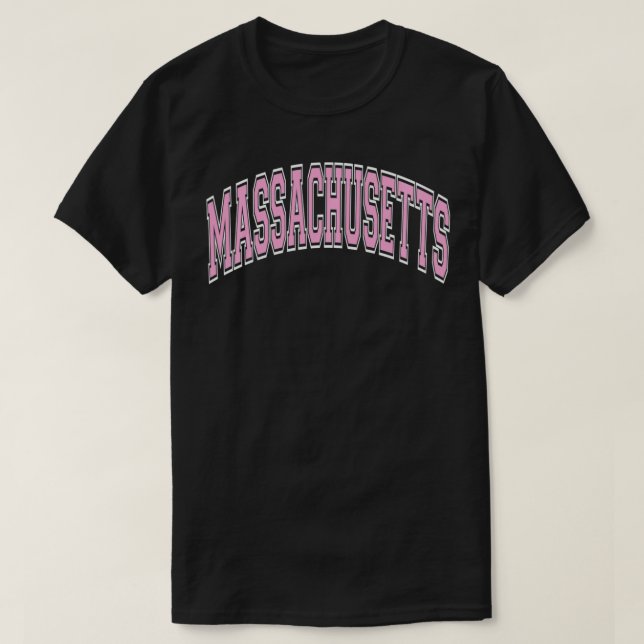 Camiseta Pullover de tet rosado de estilo Varsity de Massac (Diseño del anverso)