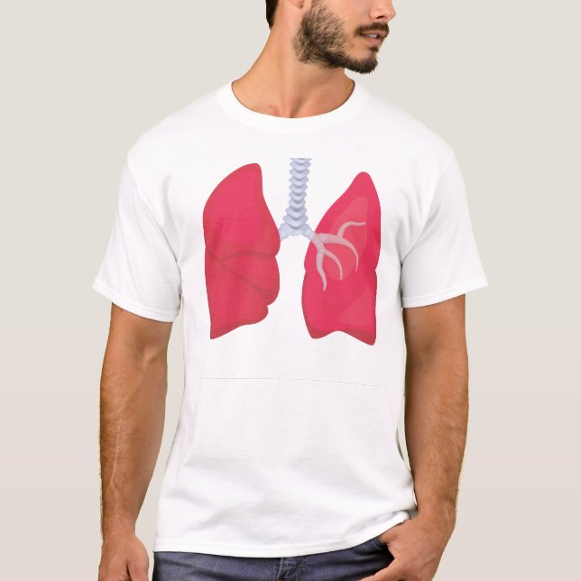 Camiseta Pulmones humanos (Anverso)