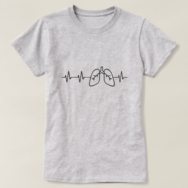 Camiseta Pulmonología respiratoria (Diseño del anverso)