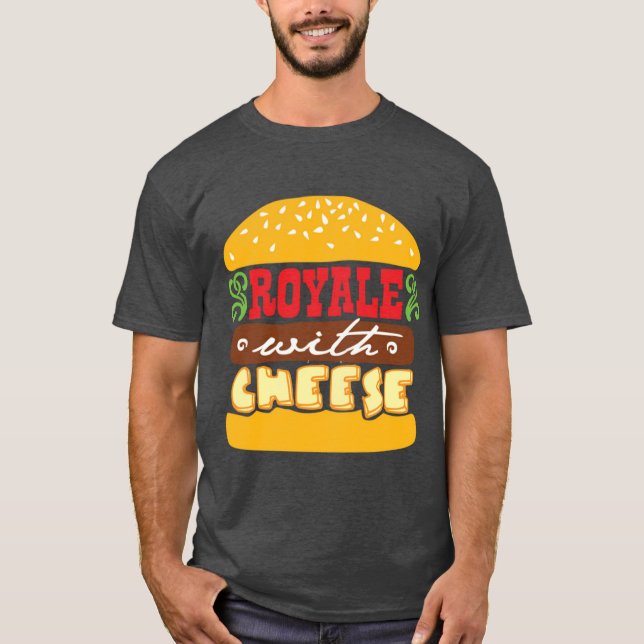 Camiseta Pulp Fiction Royale con regalo de queso (Anverso)