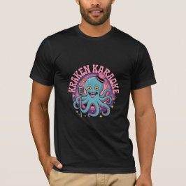 Camiseta Pulpito de Karaoke del Kraken Divertido