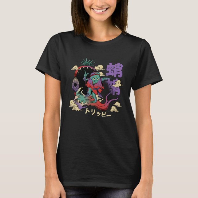Camiseta Pulpito de Monstruos Asiáticos (Anverso)