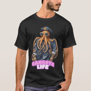 Camiseta Pulpito Gangsta Life retro