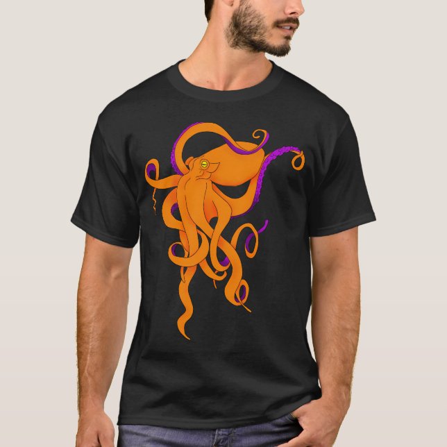 Camiseta Pulpito Naranja (Anverso)