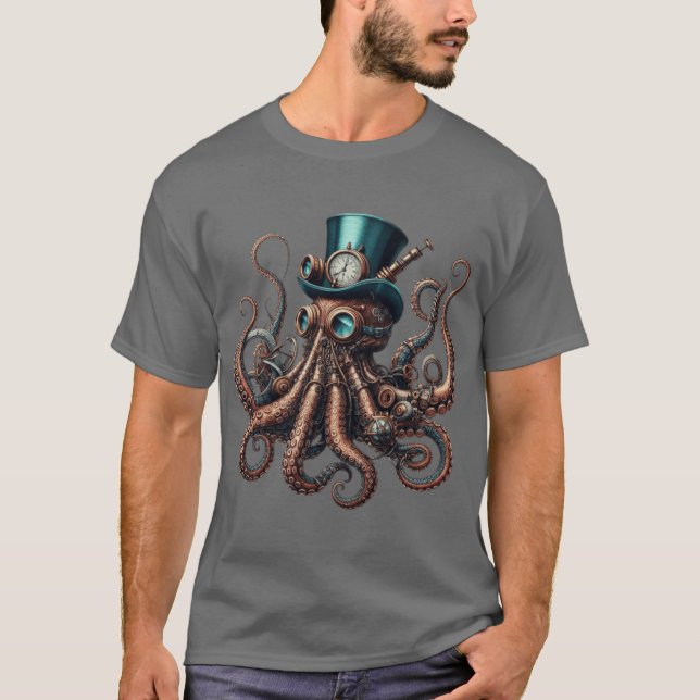 Camiseta Pulpito Steampunk Vintage retro (Anverso)