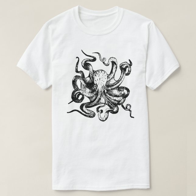 Camiseta pulpo (Diseño del anverso)