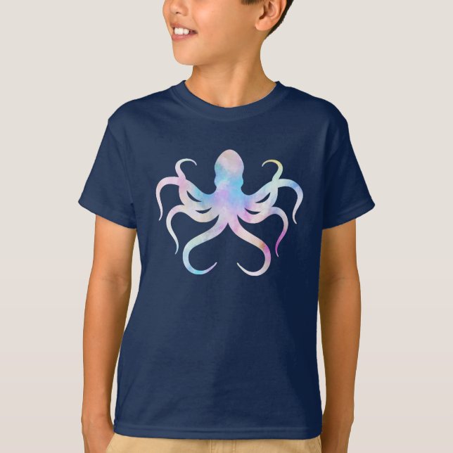 Camiseta Pulpo acuarela (Anverso)