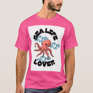 Camiseta pulpo amante de la vida marina
